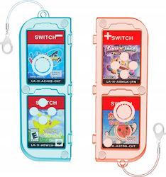 Jys Cutie pentru carduri de joc pentru Nintendo Switch OLED Transparent albastru-roșu Jys Cutie pentru carduri de joc pentru Nintendo Switch OLED Transparent albastru-roșu