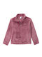 Kinder-Strickjacke Fleece Rosa Sherpa Full