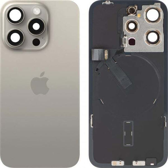 Apple Husă Baterie Spate Sticlă iPhone 15 Pro Titan Natural