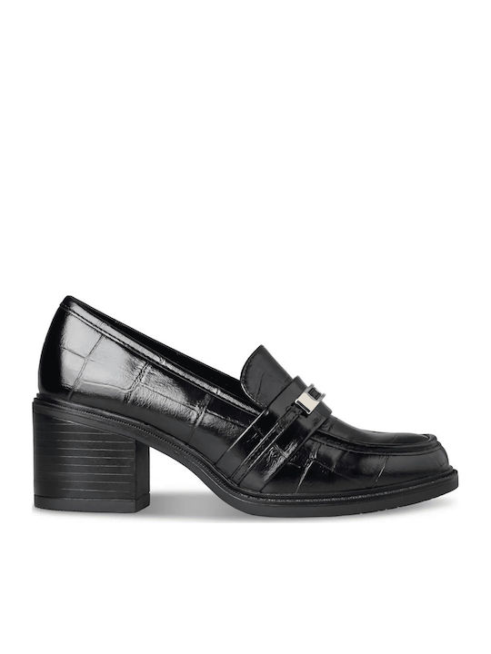 Envie Shoes Мокасини Обувки На Ток Черни