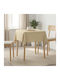 vidaXL vidaXL Tischdecke Weiß Crem 140x140cm