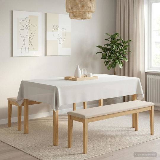 vidaXL vidaXL Tischdecke Weiß 110x160cm