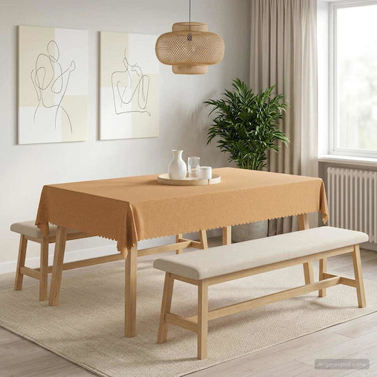 vidaXL Beige Tischdecke 140x220cm