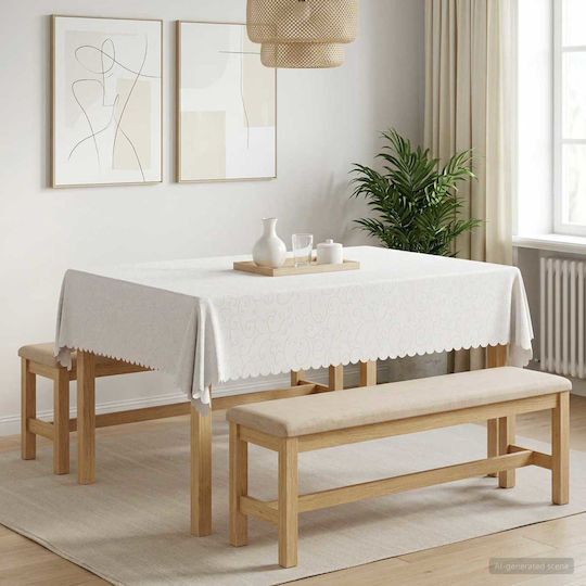 vidaXL vidaXL Tischdecke Weiß 110x140cm