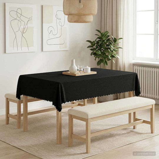 vidaXL vidaXL Dunkelgraues Tischdeck 140x160cm