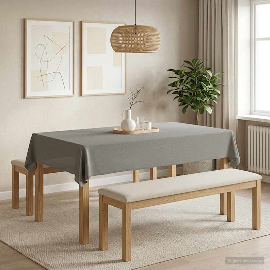 vidaXL Τραπεζομάντηλο Ανοιχτό Γκρι 140x220εκ.