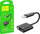 USB-C Male To 3.5mm / Lightning Female Converter