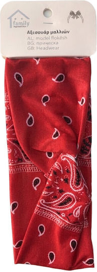 Damen Elastisches Haarband Kopfband Bandana Rote