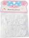 Mini Elastic Hair Scrunchies White