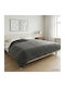 vidaXL Double Blanket 200x230cm Anthracite