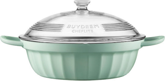 Buydeem Кръгло Устойчиво Съдове с Капак 3800ml