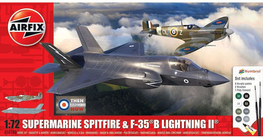 Set Airfix Damals Heute Spitfire Mk Vc & F-35b Lightning Ii