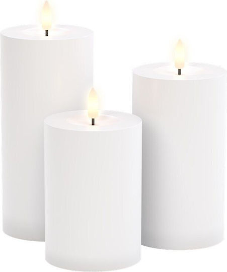 Goobay Decorative LED Light Warm White 3000K Wax 3 Pcs