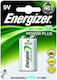 Energizer Αλκαλική Μπαταρία 9V 1τμχ