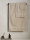 Aigaion Set Of 3 Bath Towels Beige Weight 600gr/m²