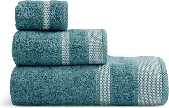 Lino Home Комплект Хавлиени Кърпи 3 Бр Breeze Петролен Тегло 450гр/м²