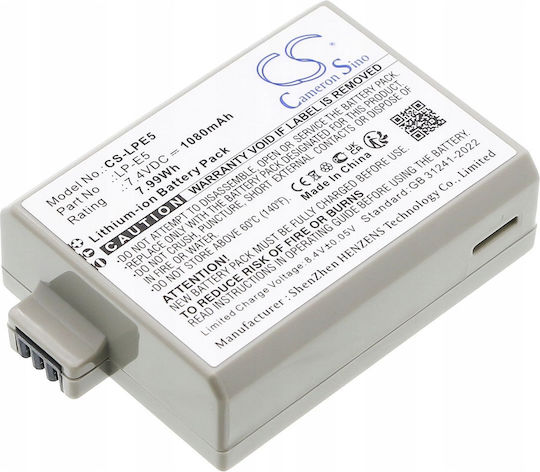 Wiederaufladbare Kamera-Batterie Cameron Sino Typ Lpe5 Lp-e5 Für Canon Eos 1000d 450d 500d Kiss F X2 X3 Cs-lpe5