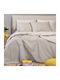 Melinen Παπλωματοθήκη Βαμβακερή Υπέρδιπλη 225x245 Maverick Light Grey