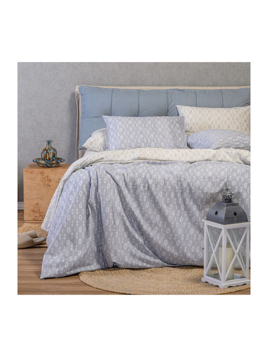 Melinen Duvet Cover Cotton Super King 225x245 R...