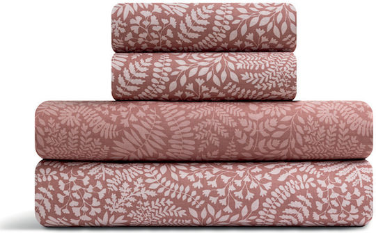 Lino Home Set Super Double 220x240cm Beliz Dusty Pink