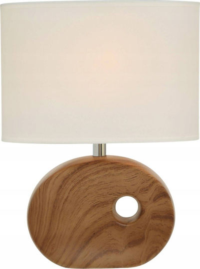 Boltze Ceramic Table Lamp with Brown Shade and Base