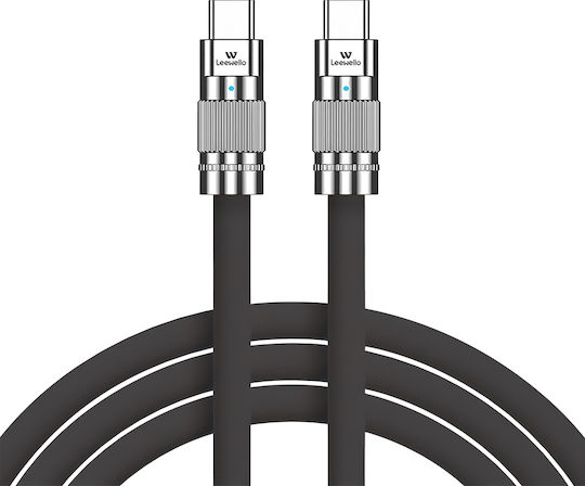 Leewello Leewello USB Typ-C Kabel Männlich Schwarz 3m