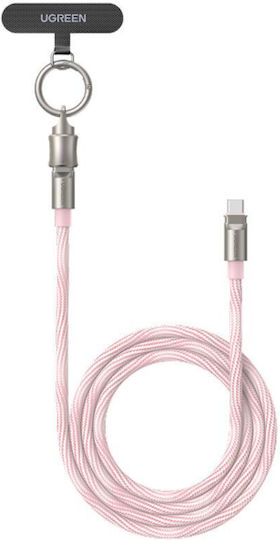 Ugreen L508 USB-C Male - USB-C Cable 60W PD Pink 1.2m 35510