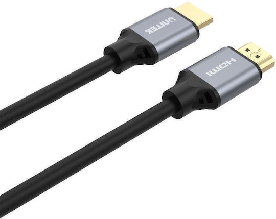 Unitek HDMI 2.1 Καλώδιο HDMI male - HDMI male 2m Ασημί