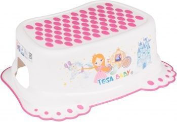 Tega Baby Single Kids Step Stool White