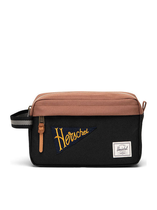 Herschel Chapter Travel Kit Patches Черен
