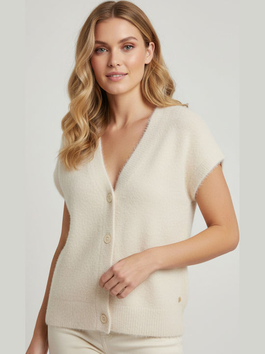 Red Button Damen Weste Creme