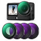 Kf Filter Set 4x CPL + Gray ND Filters ND8 ND16 ND32 DJI Osmo Action 6 K&F SKU 2709