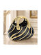 Keskor Decorative Vase Ceramic Black 20x13xH17cm