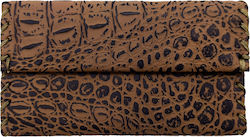Tabaktasche Unisex Muster Kroko Stoff Mit Taste Braun Tabaktasche Unisex Muster Kroko Stoff Mit Taste Braun