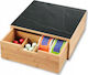 Kesper Schneidebrett Glas Braun 30x31cm
