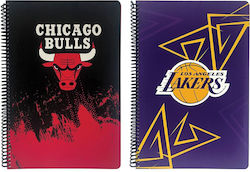NBA Σπιράλ Τετράδιο Ριγέ Α4 70 Φύλλων (Διάφορα Σχέδια/Χρώματα)