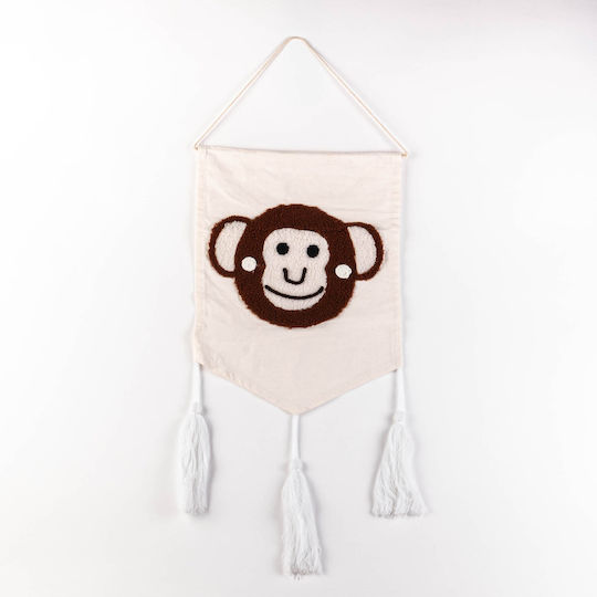Home&Styling Collection Kinderwanddekoration Hängende Tiere 70x37cm