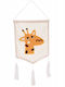 Home&Styling Collection Kinderwanddekoration Hängende Tiere 70x37cm