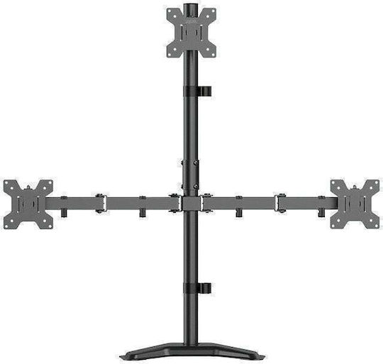 LogiLink Desktop Stand for 3 Monitors up to 32" with Arm (BP0219)