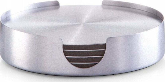 Zeller Set De Suporturi Pentru Pahare Rotundă Din Sticlă Cu Suport Gri 10cm 6 Bucăți Zeller Set De Suporturi Pentru Pahare Rotundă Din Sticlă Cu Suport Gri 10cm 6 Bucăți