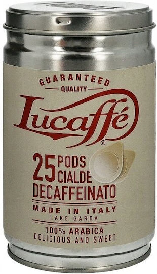 Lucaffe Κάψουλες Espresso Decaffeine Συμβατές με Μηχανή E.S.E. Pod 25caps