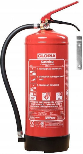 Gloria Пожарогасител Сух химикал 6kg С Поставка