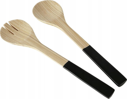 Boltze Bamboo Kochgeschirr-Set Bedienung von 2Stücke Schwarz