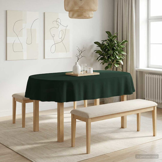 vidaXL Tischtuch Grün 160x220cm