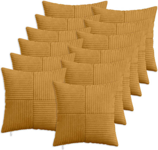 vidaXL Калъф За Възглавница Almelo Жълт 40x40см