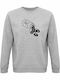 Sweatshirt Organic Unisex " Music Is My Medicine Free Therapy " Grey Melange