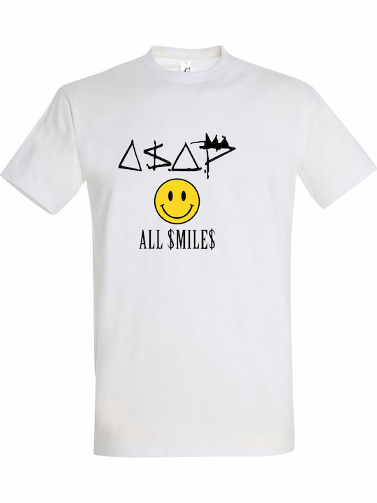 T-shirt Унисекс Asap Rocky All Smiles Бяла