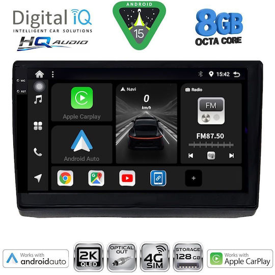 Digital IQ Автомобилна Аудио Система За Opel Vivaro Renault Trafic Nissan Primastar 2004-2015 Bluetooth USB WiFi GPS Apple CarPlay Android Auto С Touch Screen 10"