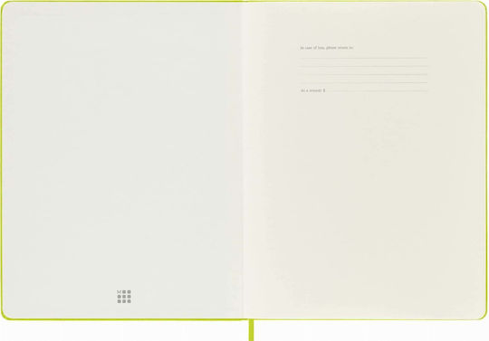 Moleskine 96-Page Notebook with Hard Cover Yellow