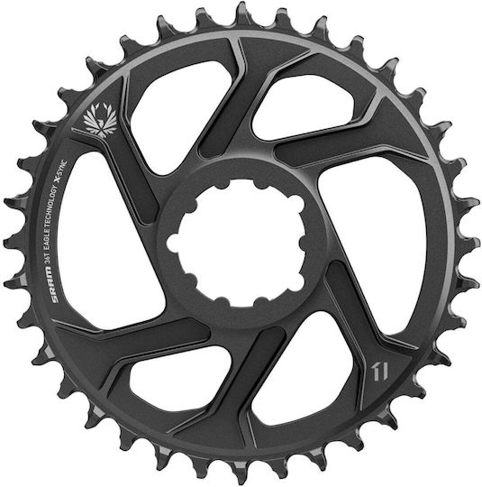 Sram Xx1 Eagle Dm Bicycle Chainring Number Teeth 36 Color Black Offset 6 Mm Guard No Bolt Pattern Direct Mount